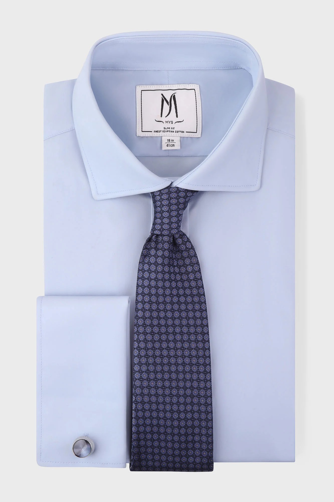 Poplin Double Cuff Shirt - Slim Fit