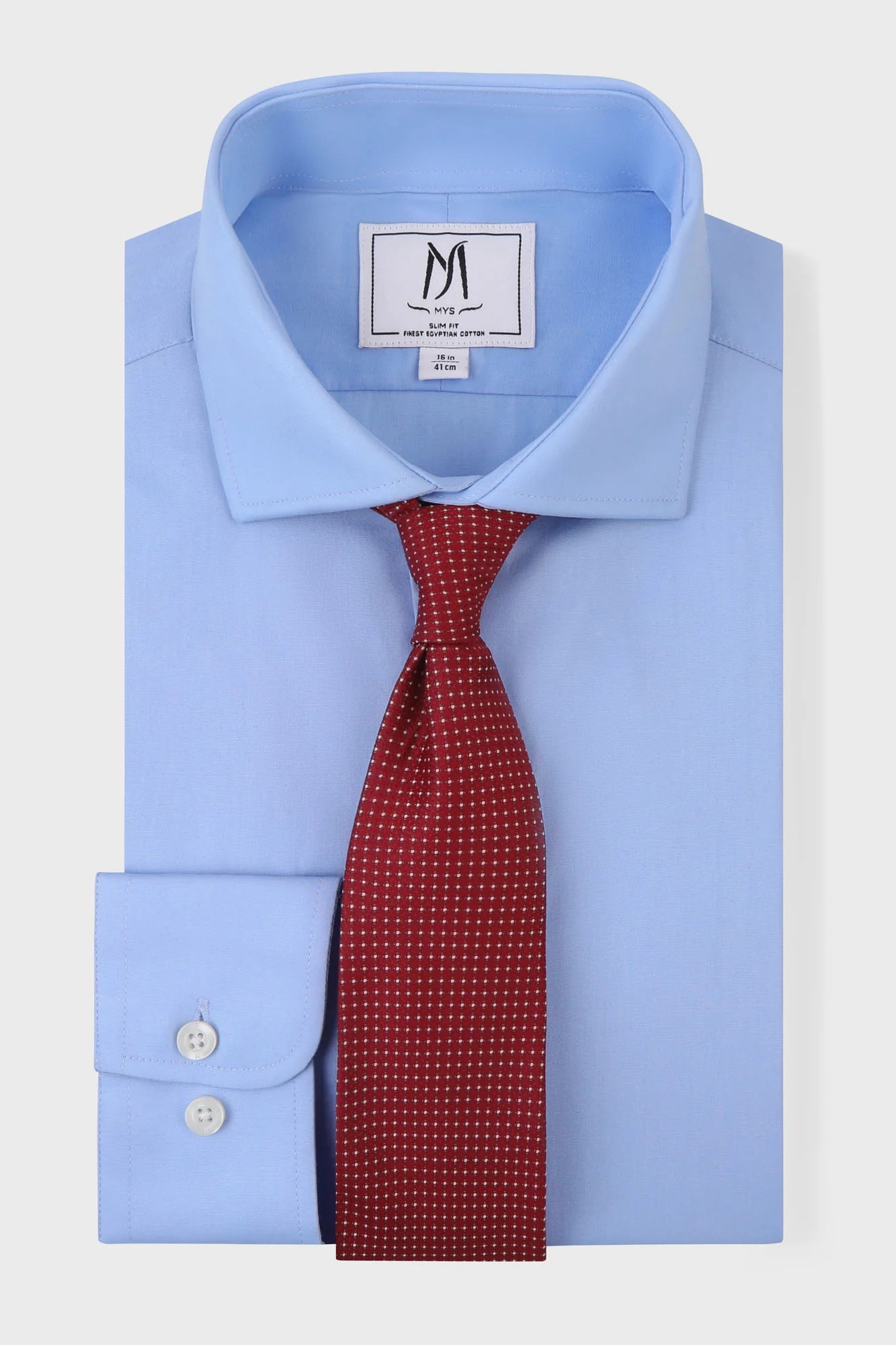 Blue Poplin Shirt - Slim Fit