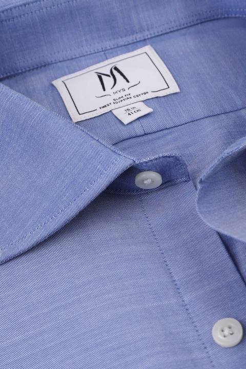 Light Blue Twill Tencel Shirt - Slim Fit