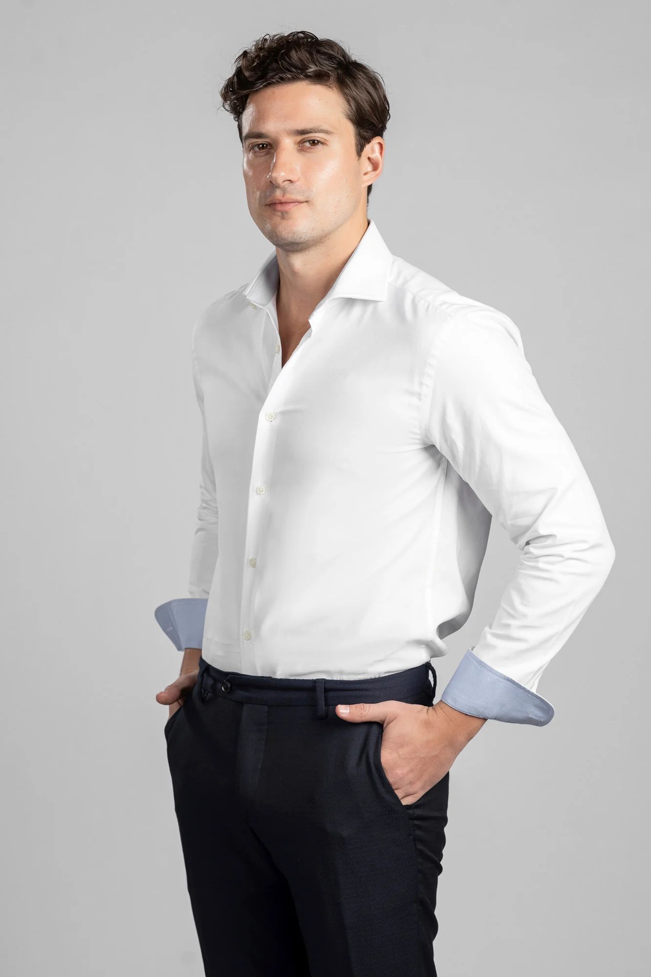 White Oxford Cutaway Shirt - Regular Fit