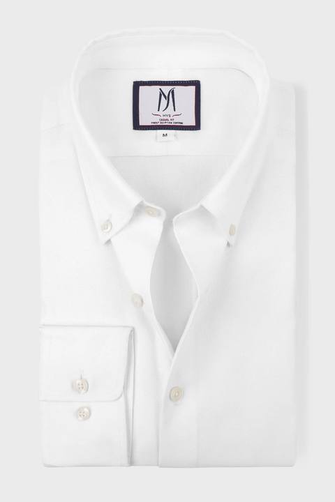 White Oxford Button-Down Shirt