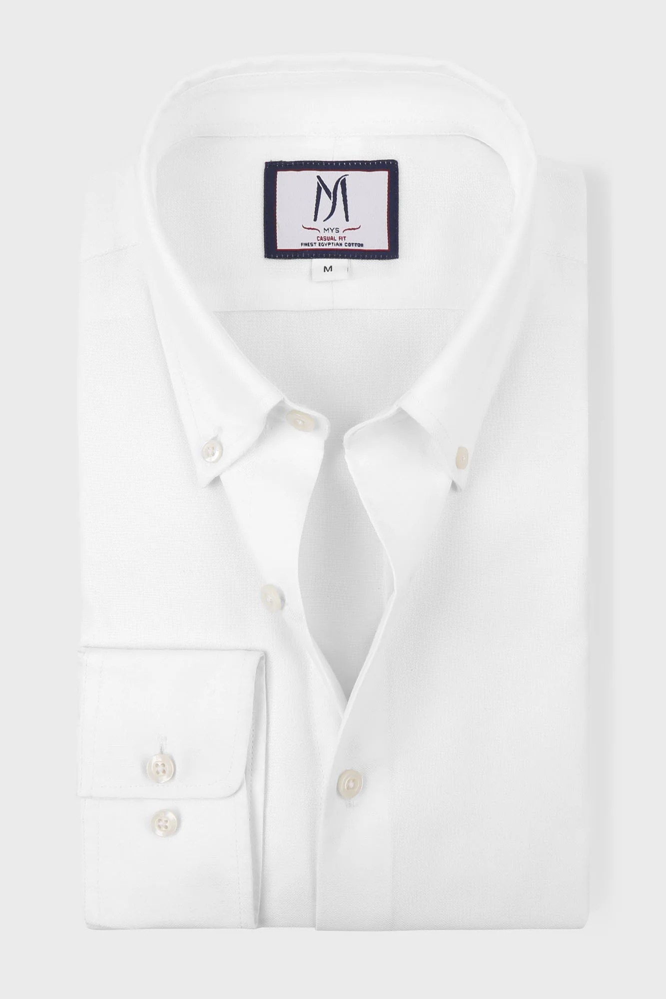 White Oxford Button-Down Shirt