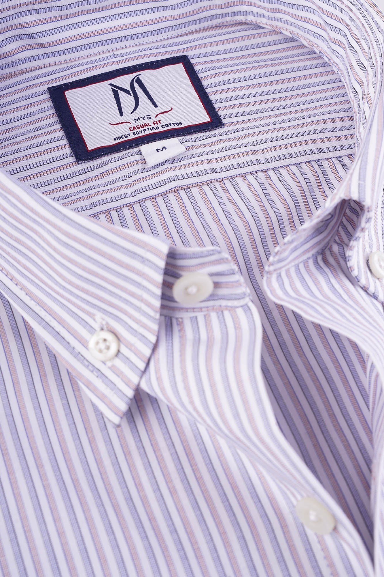 Red Striped Poplin Shirt