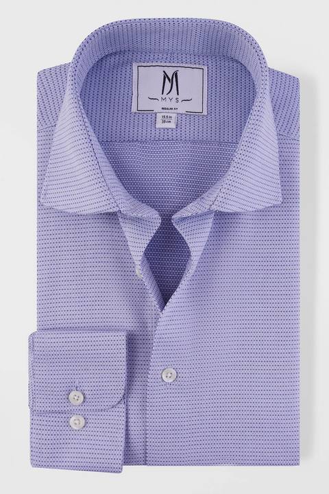 Blue Dobby Shirt - Regular Fit