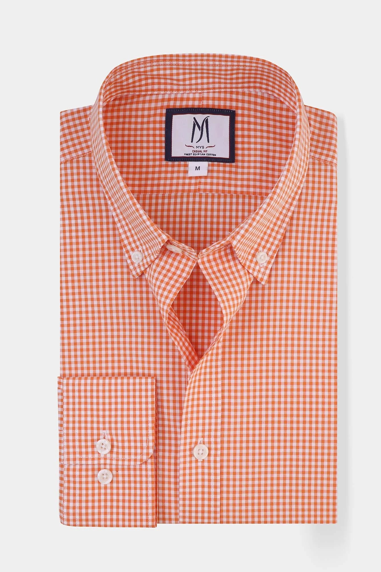 Checkered Poplin Button-Down Shirt