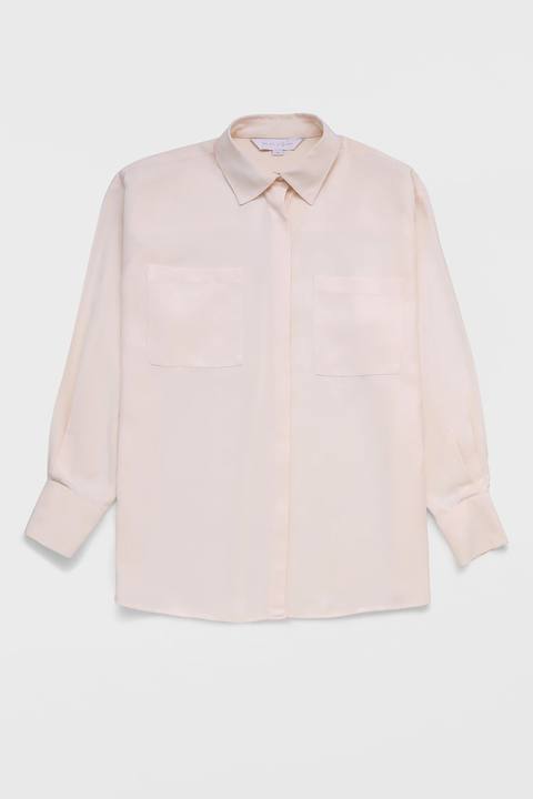 Tencel Shirt with Flap Pockets
