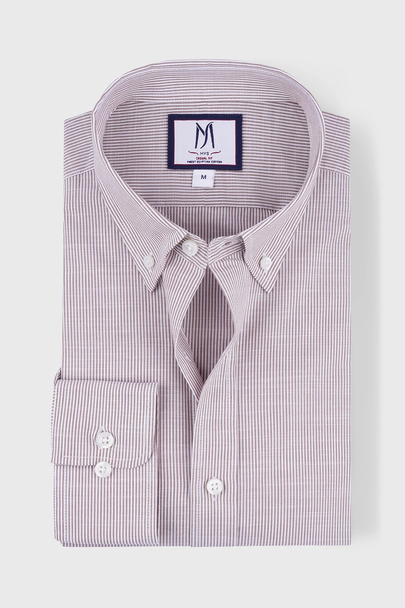 Button-Down Striped Slub Shirt