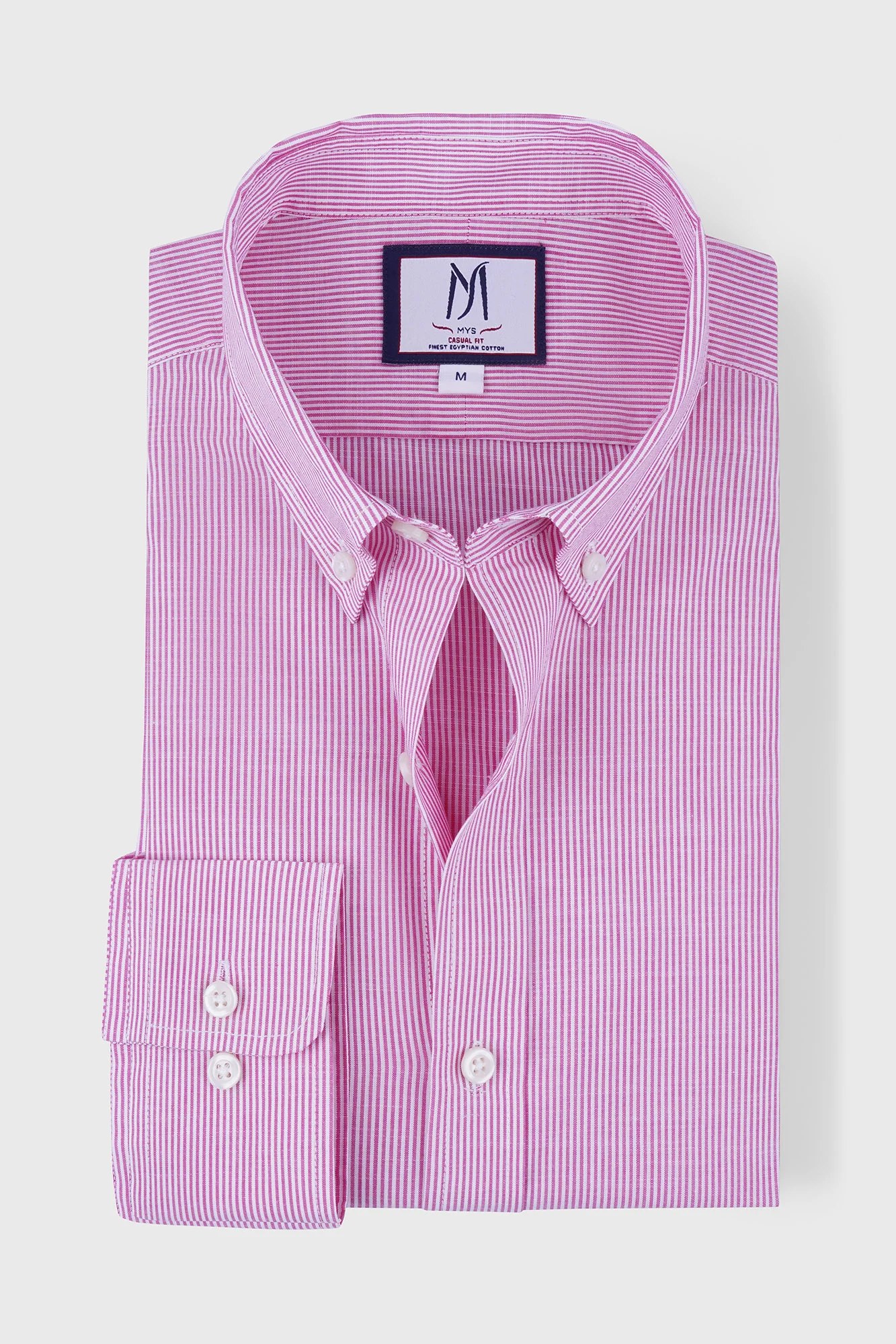 Button-Down Striped Slub Shirt
