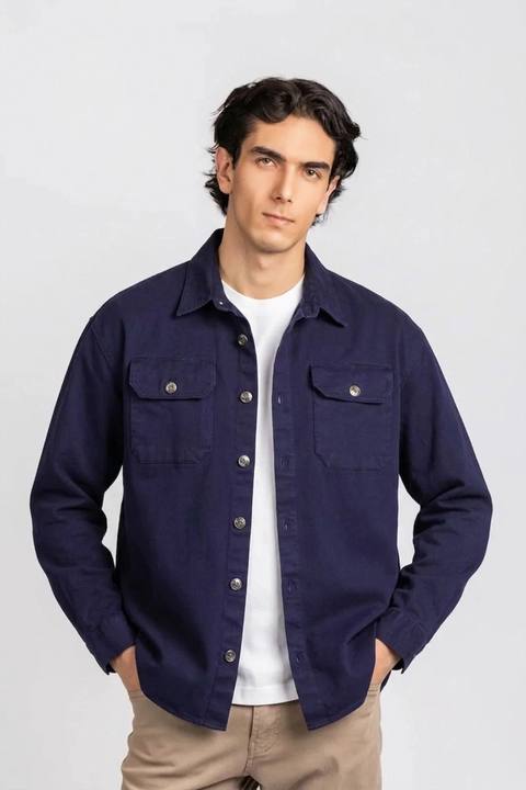 Garment-Dyed Stretch Overshirt