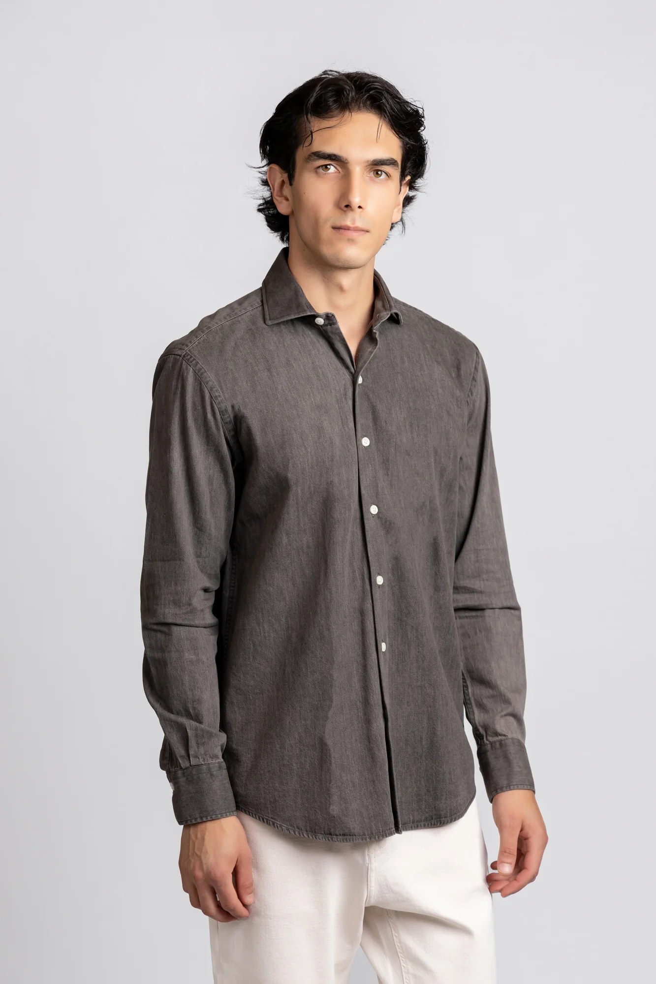 Cutaway Denim Shirt