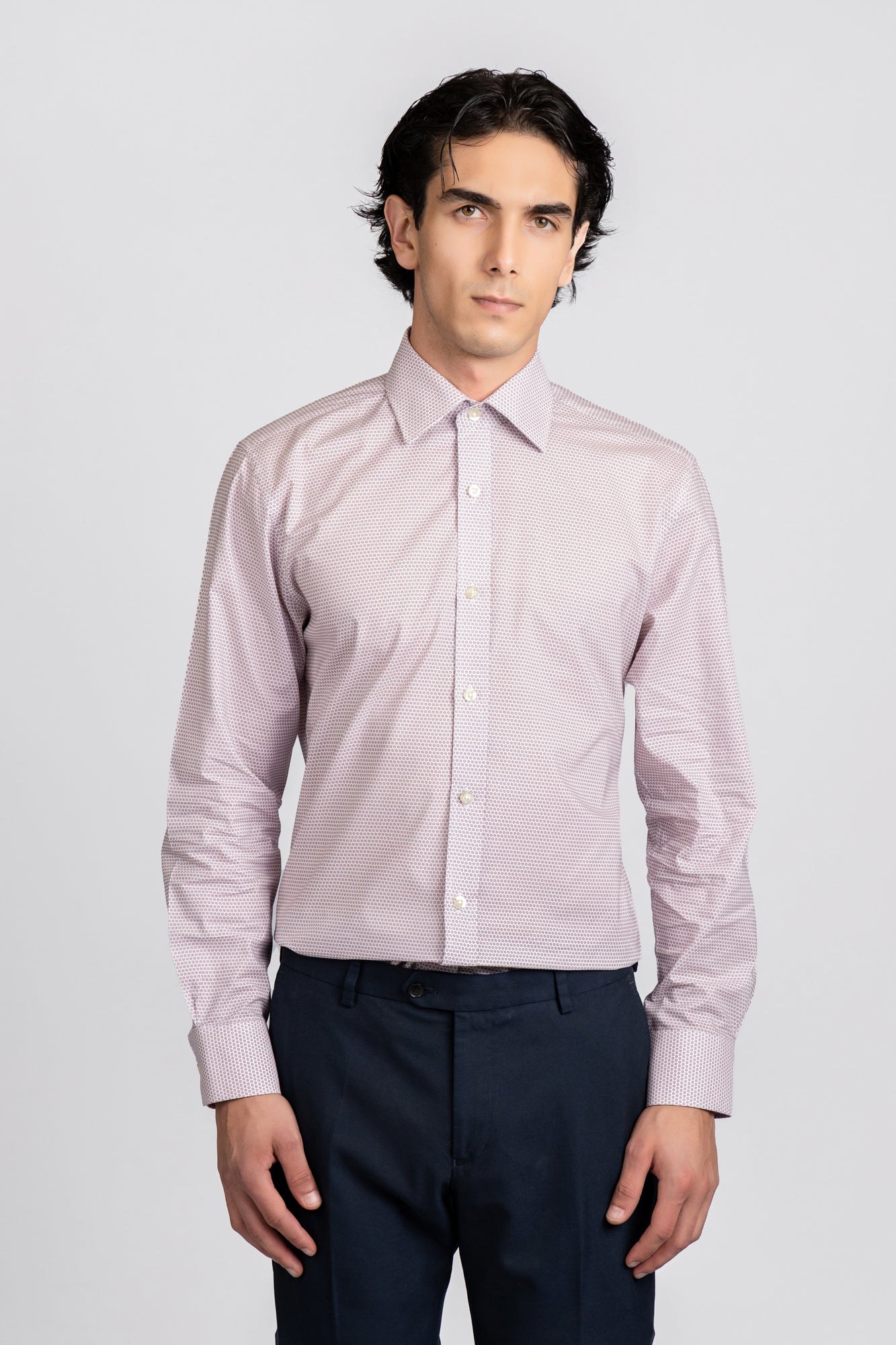 Printed Poplin Stretch Shirt