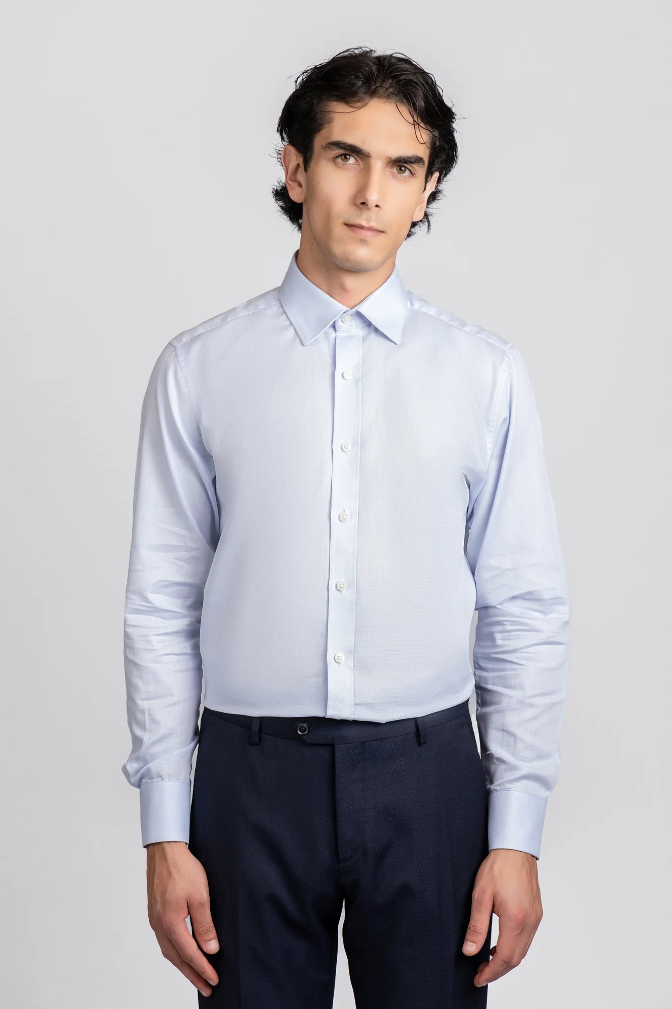 Light Blue Filafil Shirt - Regular Fit