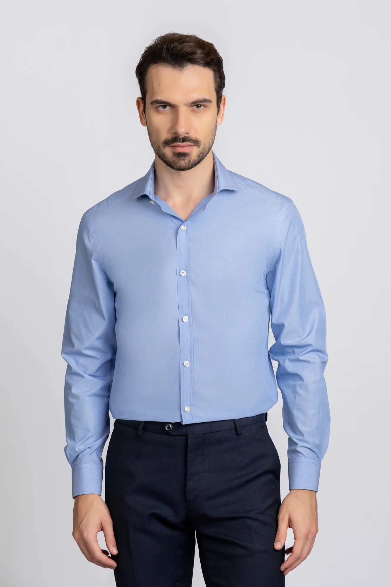 Blue Filafil Shirt - Slim Fit