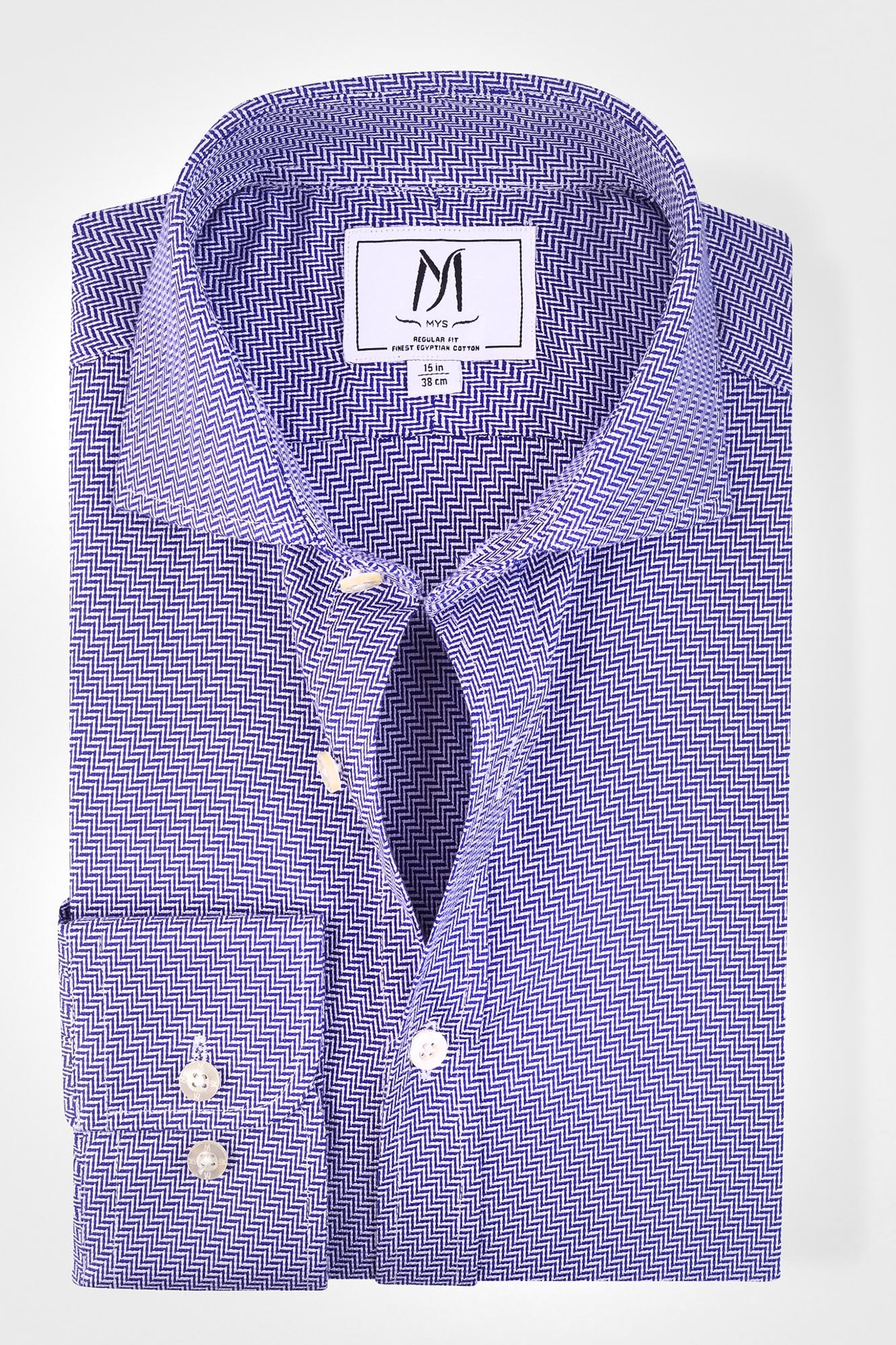 Blue Dobby Shirt - Regular Fit