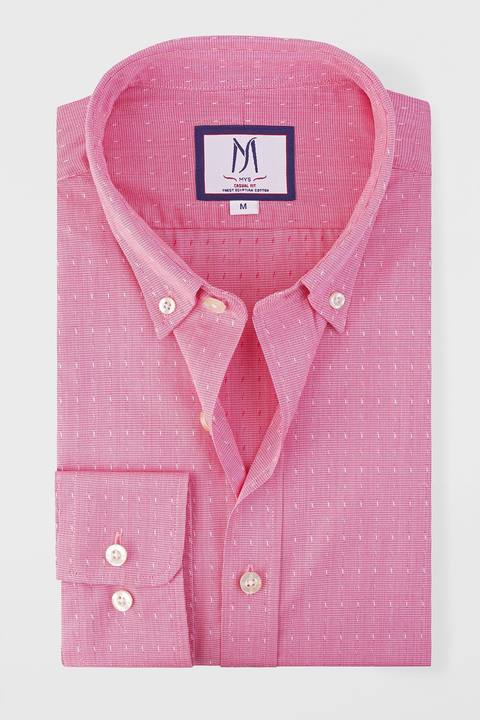 Red Detailed Oxford Shirt