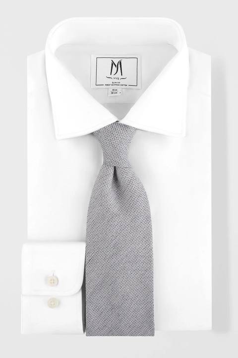 Light Grey Textured Tie Set