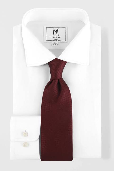 Red Textured Tie Set