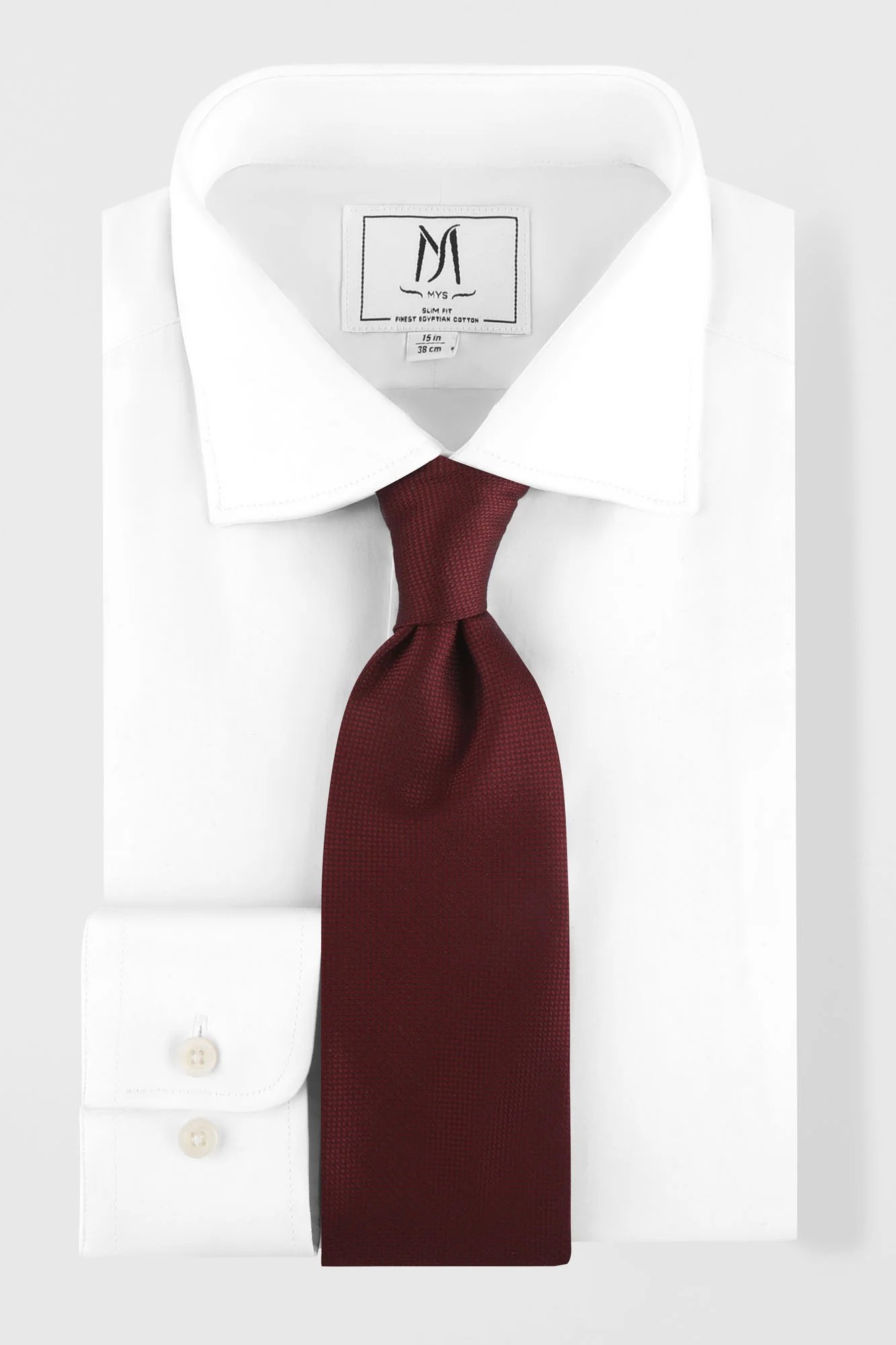Red Textured Tie Set