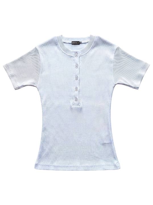 Baby Blue Henley Top