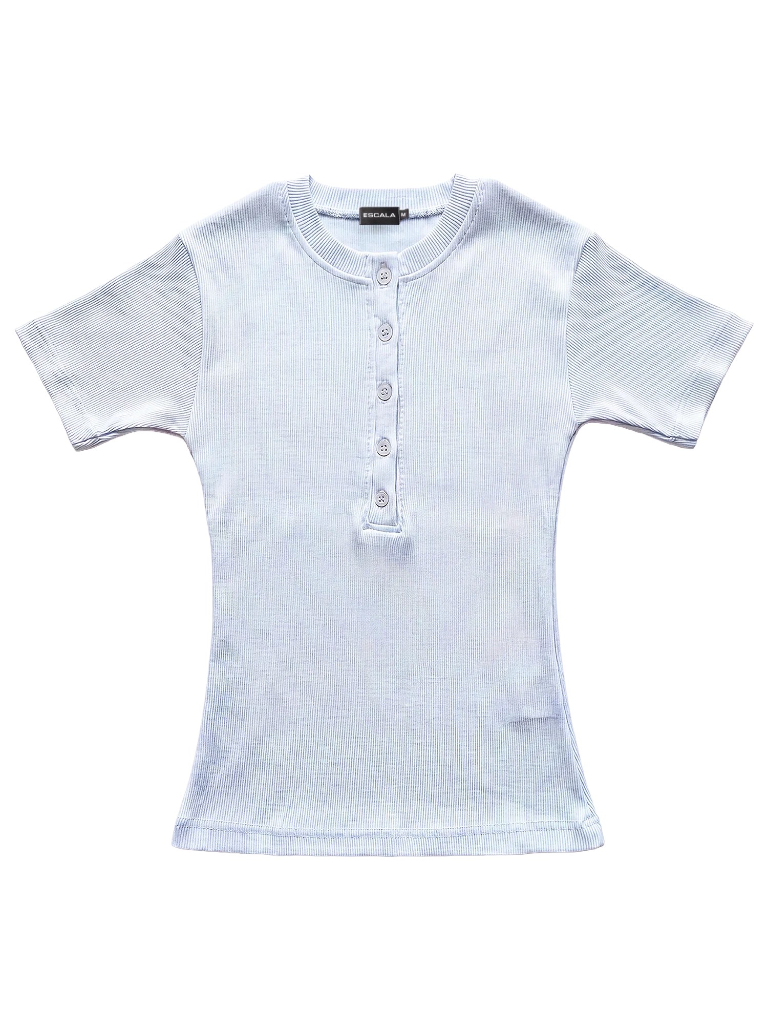 Baby Blue Henley Top