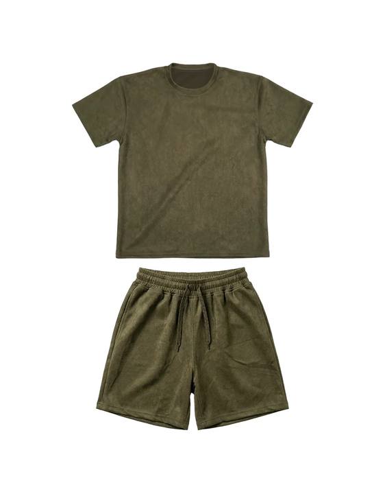 Olive Velvet Set