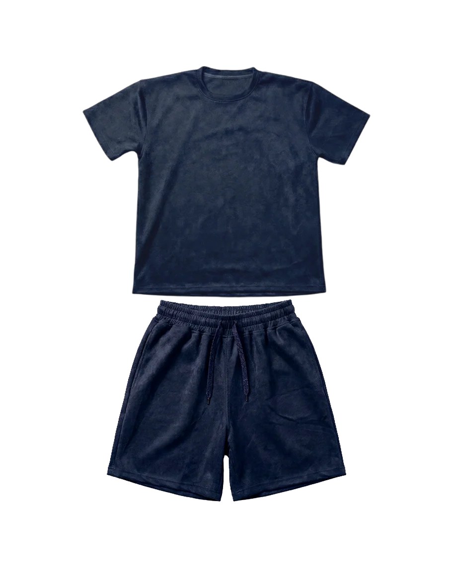 Navy Velvet Set