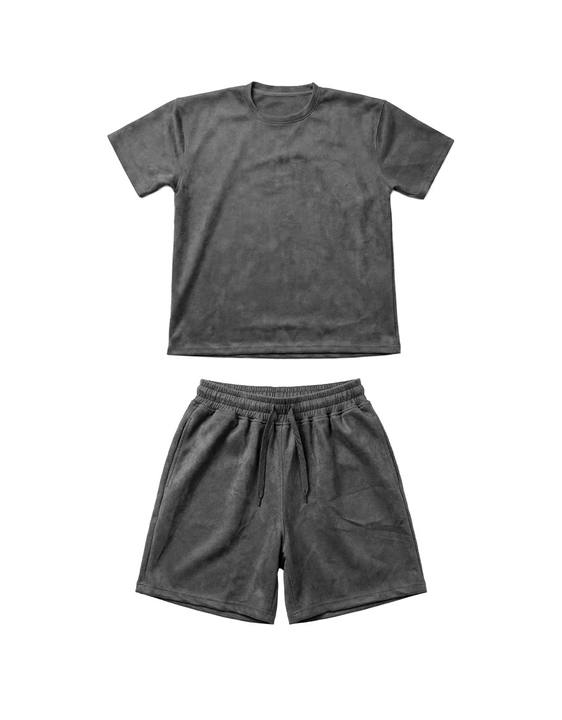 Grey Velvet Set