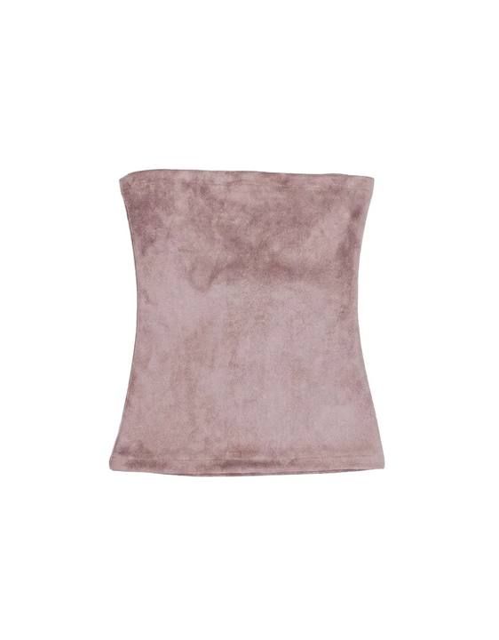 Pink Velvet Tube Top