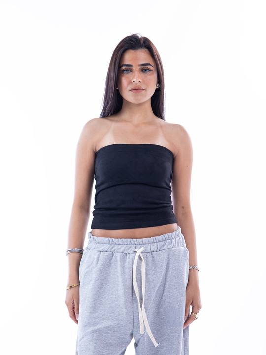 Black Velvet Tube Top