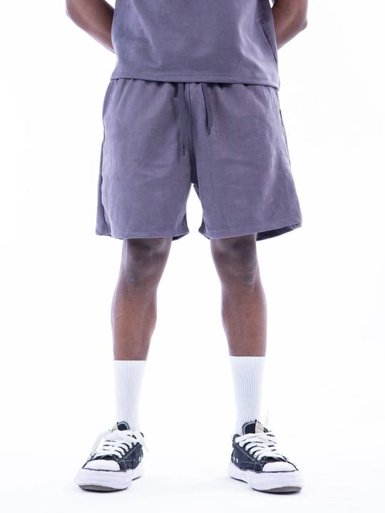 Grey Velvet Short