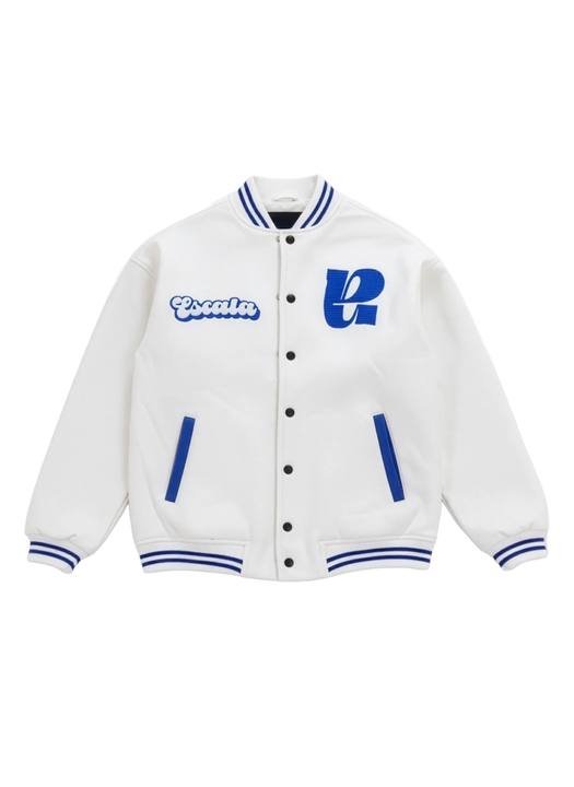Auraholic White Varsity Jacket