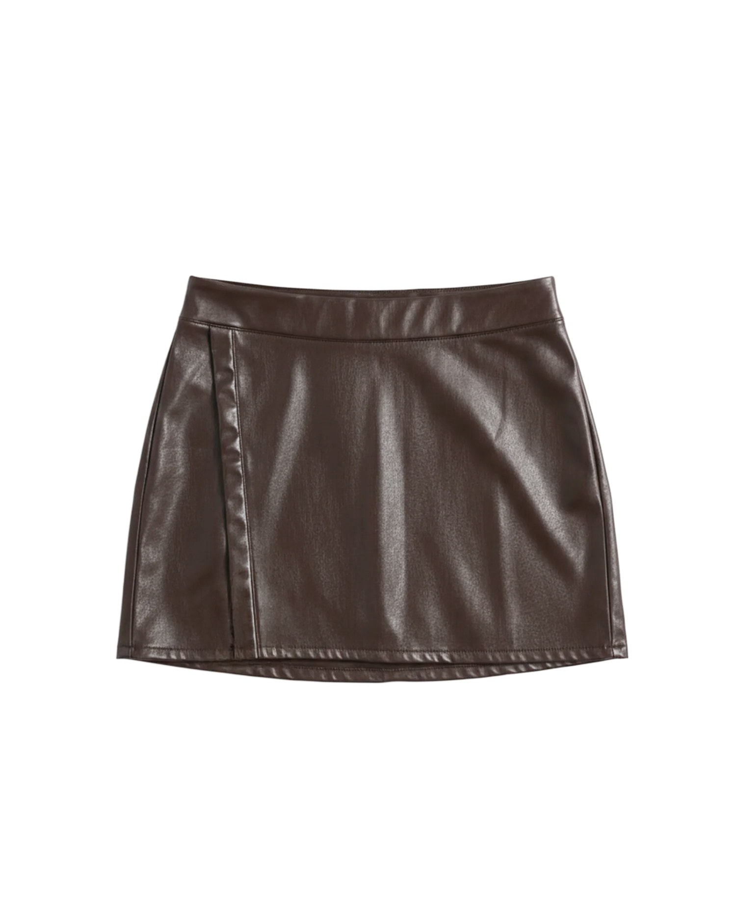 Brown Leather Skirt