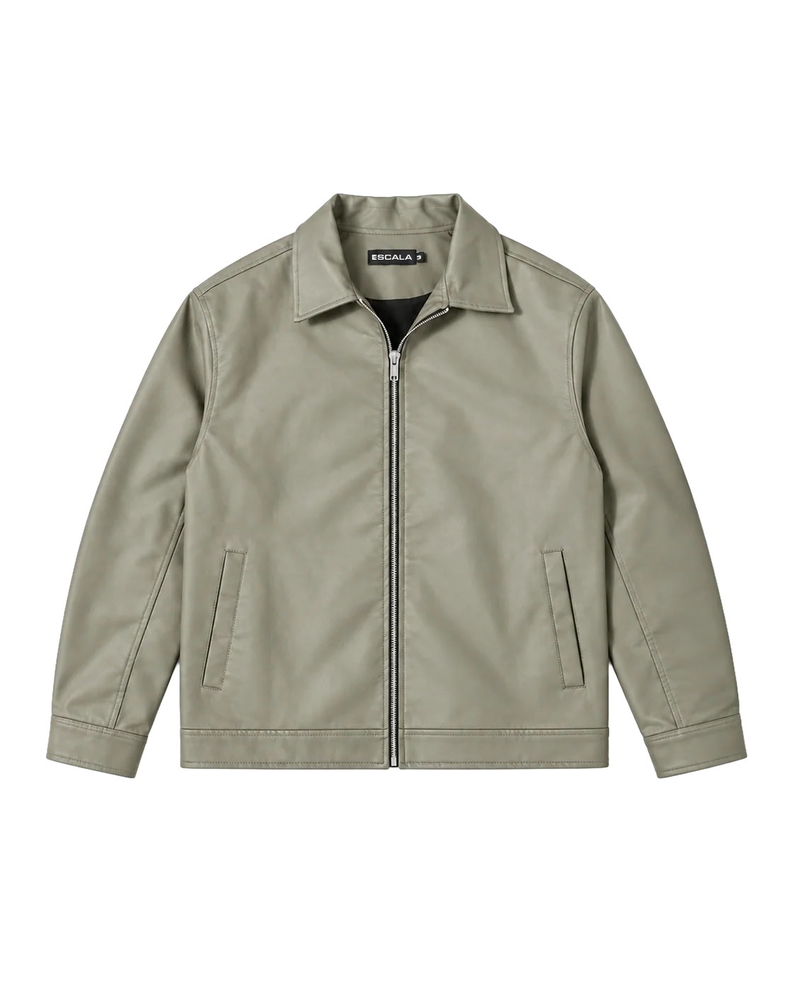 Olive Leather Jacket