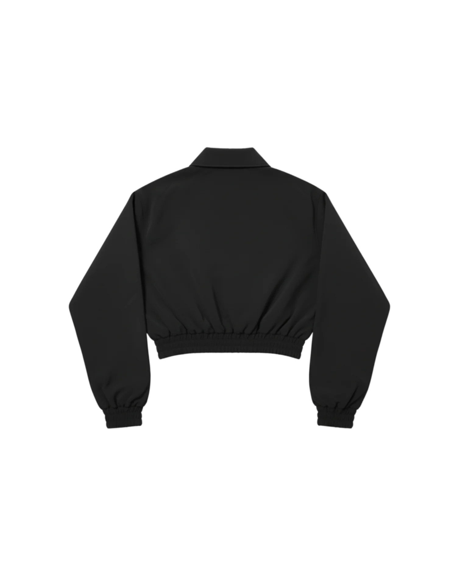 Noir Cropped Leather Jacket