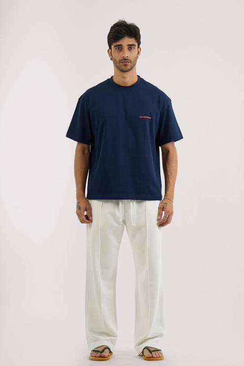 WHITE ESSENTIAL SWEATPANTS