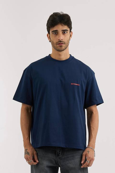 NAVY BLUE BASIC T-SHIRT