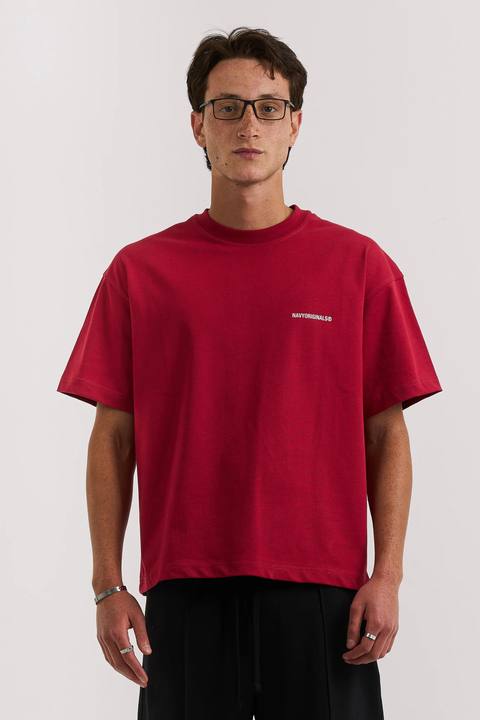 BURGUNDY BASIC T-SHIRT