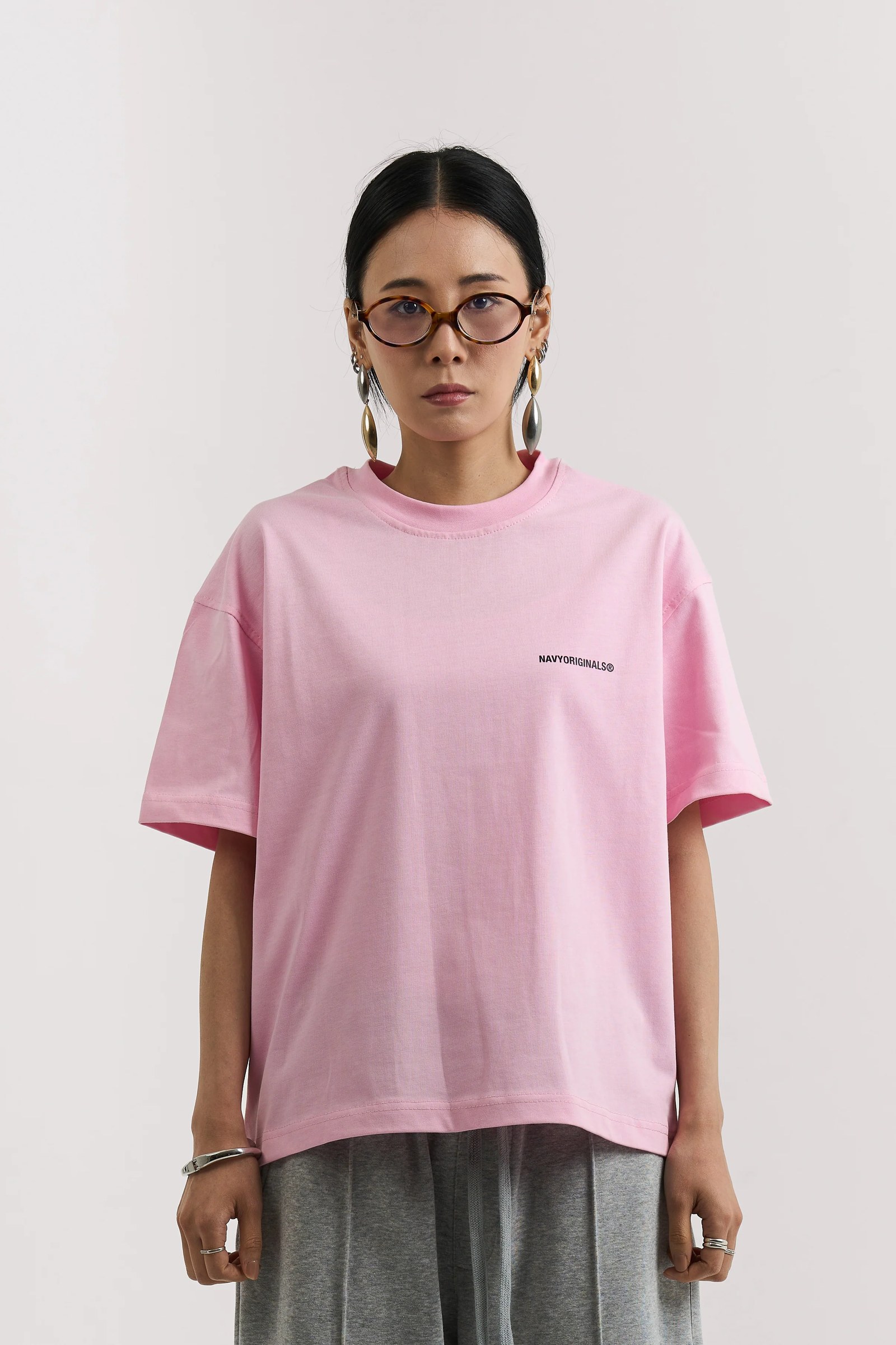 PINK BASIC T-SIHRT