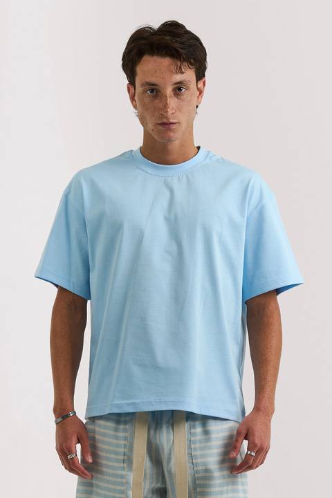SKY BLUE BASIC T-SHIRT
