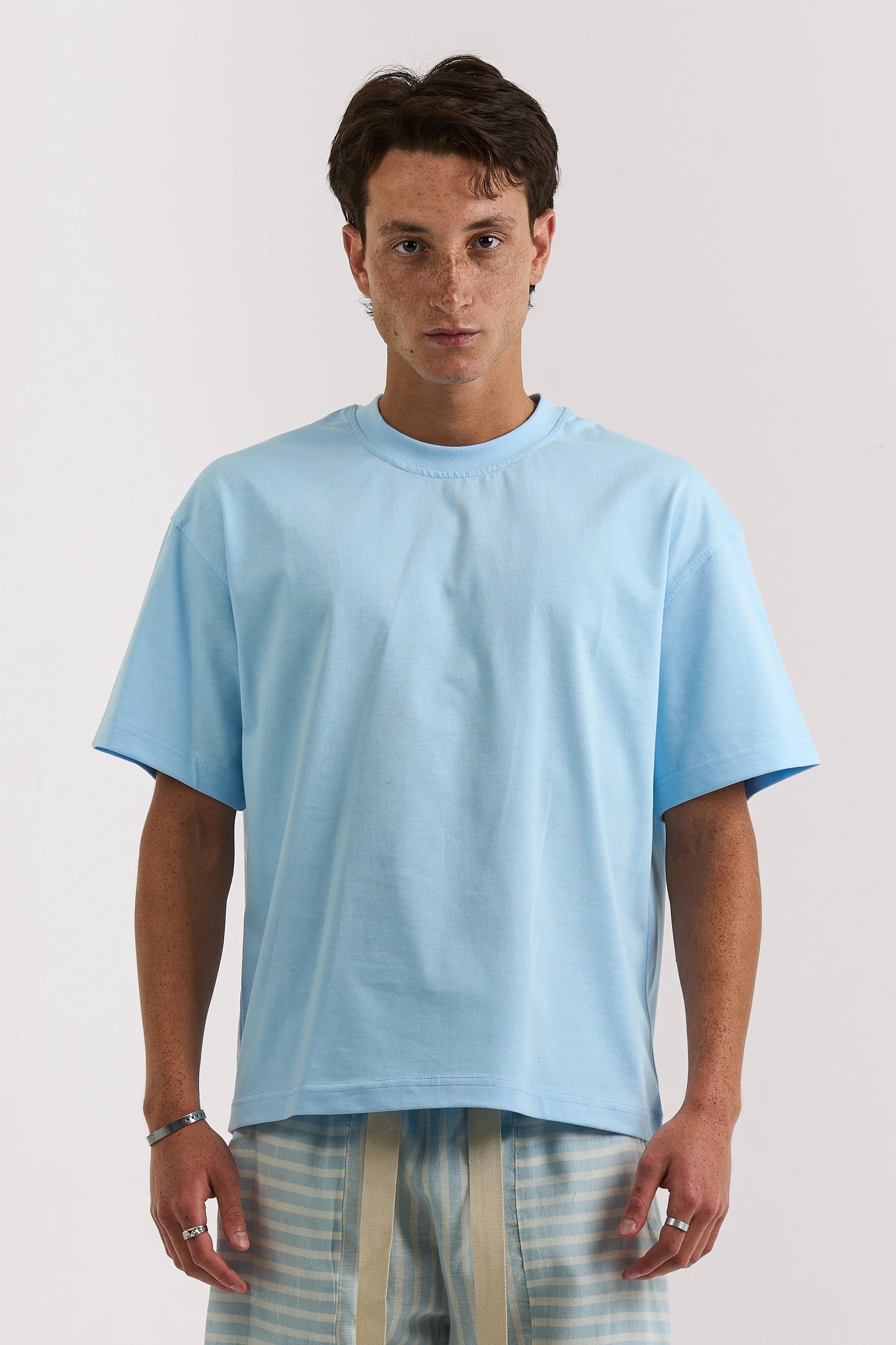 SKY BLUE BASIC T-SHIRT