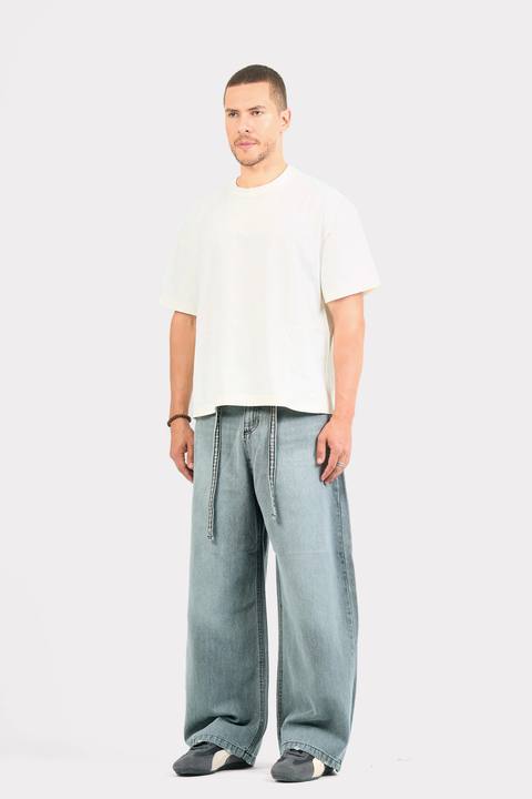 GREY SUPER BAGGY JEANS