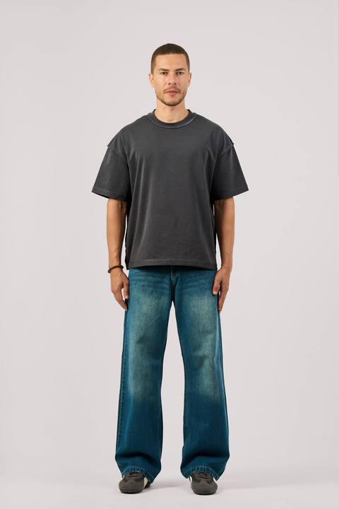 DARK BLUE BAGGY JEANS