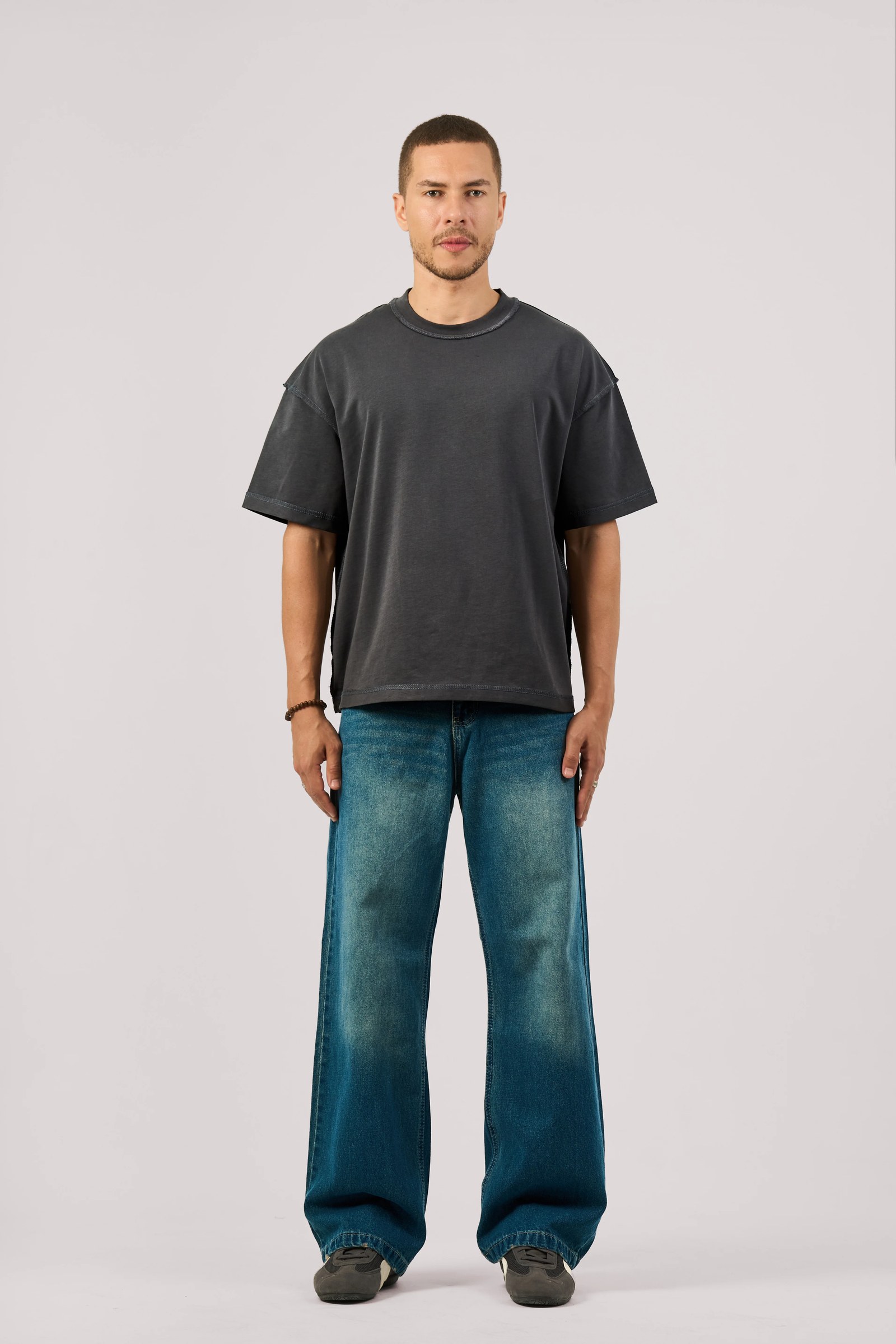 DARK BLUE BAGGY JEANS