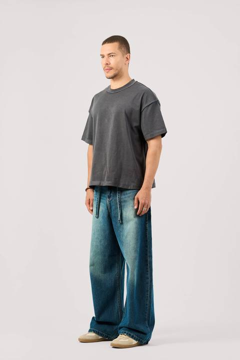 DARK BLUE SUPER BAGGY JEANS