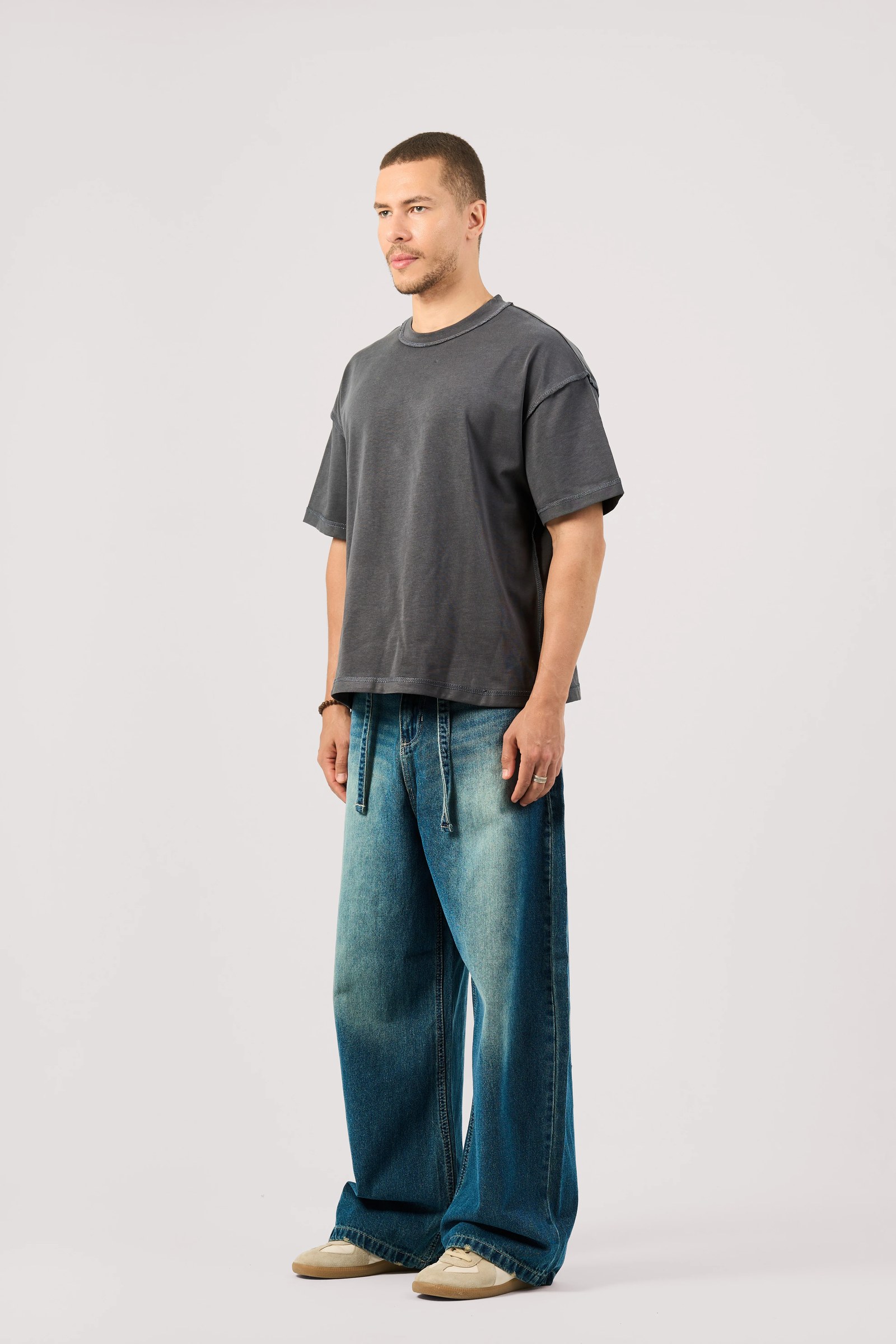DARK BLUE SUPER BAGGY JEANS
