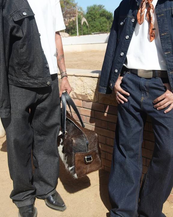 RAW BLUE WIDE LEG JEANS