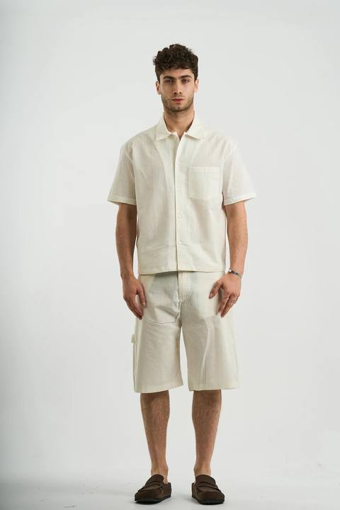 WHITE SHORT SLEEVE SHIRT