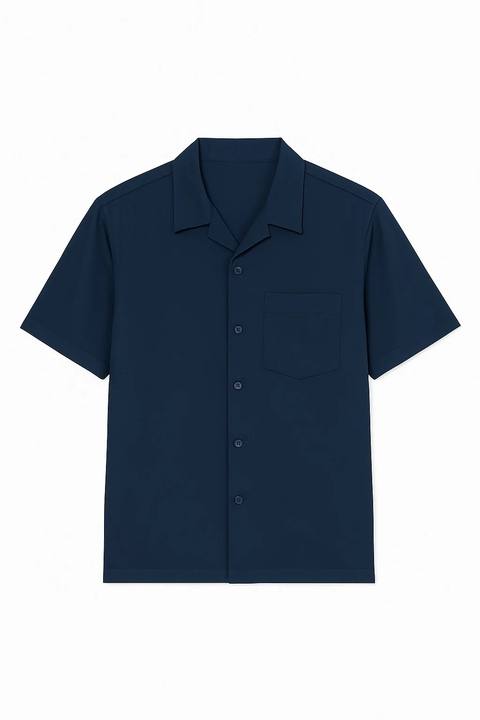 BLUE SHORT SLEEVE SHIRT