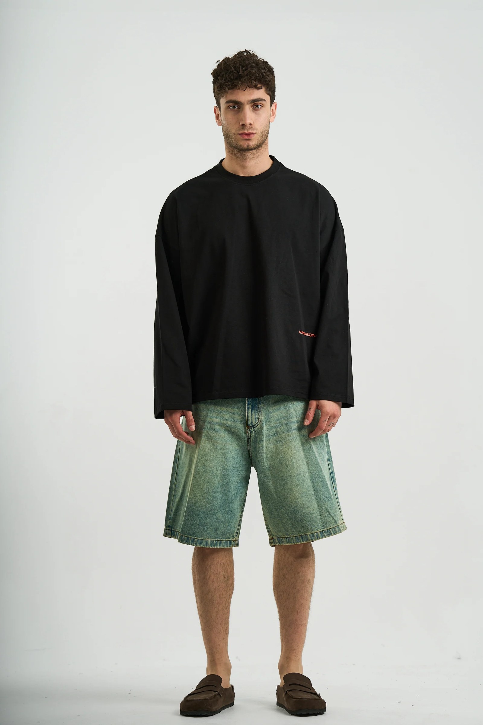 LIGHT BLUE DENIM JORTS