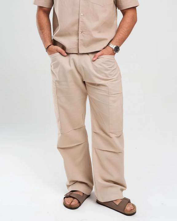 BROWN CARGO LINEN